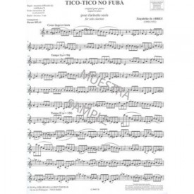 Abreu: Tico-tico no fubá For solo clarinet.
