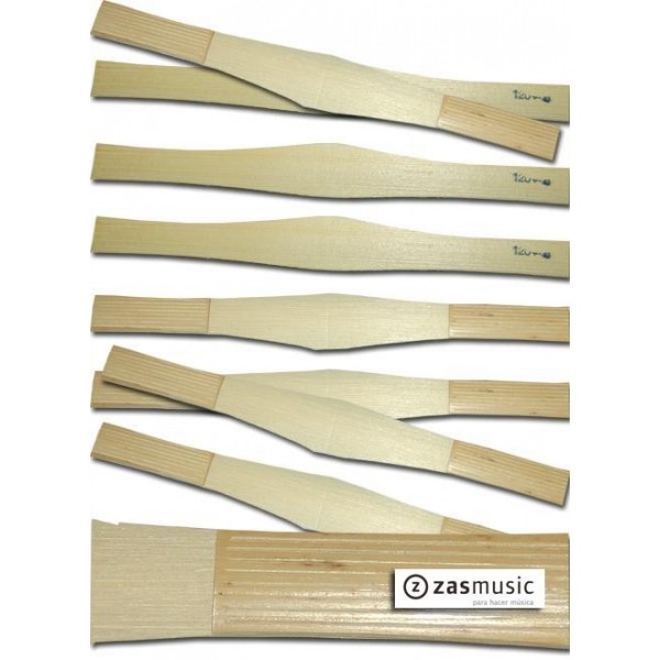 RIEGER Palas para fagot con forma y con 8 cortes no profundos en el tudel de la pala