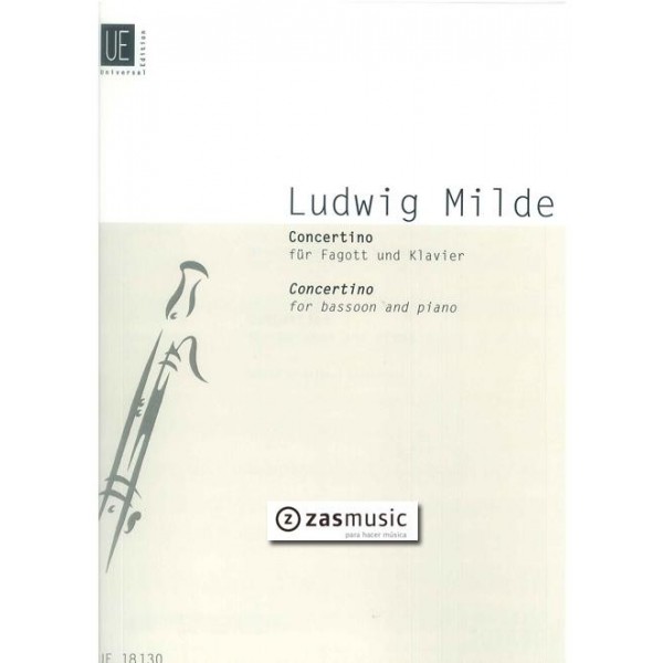 Milde, Ludwig: Concertino for bassoon and piano