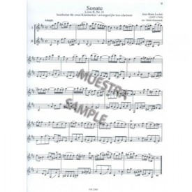 3 Sonatas arranged for 2 clarinets