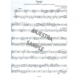 3 Sonatas arranged for 2 clarinets