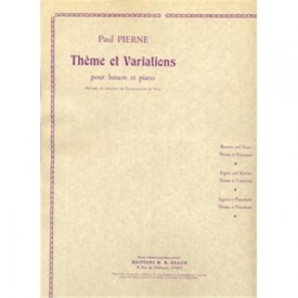 Pierne: Thème et Variations pour basson et piano