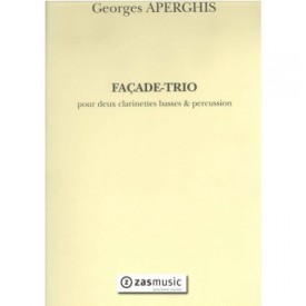 Façade-trio pour deux clarinettes basses & percussion