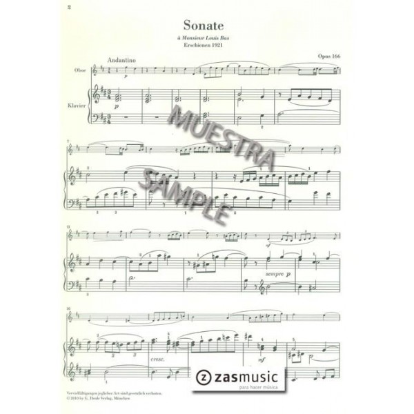 Saint-Saëns: Oboensonate opus 166