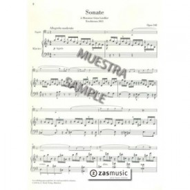 Saint-Saëns, Camile (1835-1922): Fagottsonate opus 168