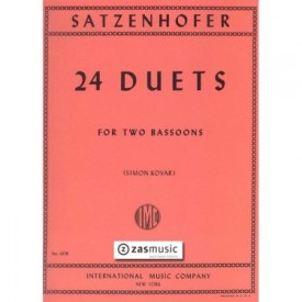 Satzenhofer, J. 24 duetos for two bassoons
