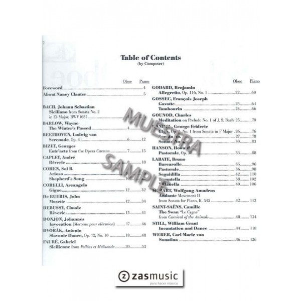 Solos for Oboe. 30 Repertoire Pieces