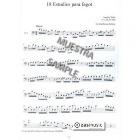 Viola, Anselm: 18 Estudios para fagot