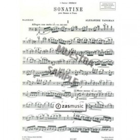 Tansman, Alexandre: Sonatine pour basson et piano