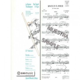 Telemann: Sonata en Fa menor para fagot acompañado con piano