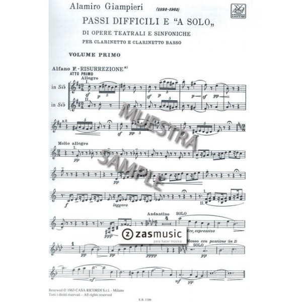 Giampieri: Pasajes difíciles y solos Vol. I