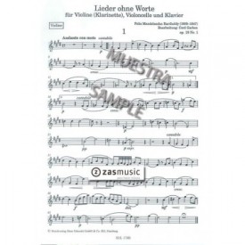 Mendelssohn: Six songs without words