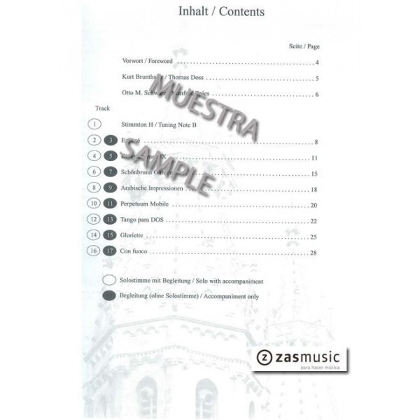 Schönbrunn Gardens. 8 Concert pieces for clarinet and piano