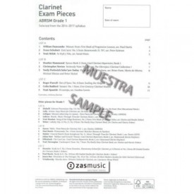 Clarinet exam pieces