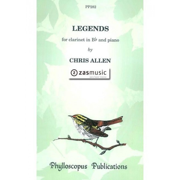 Legends for clarinet in Bb and piano by Chris allen