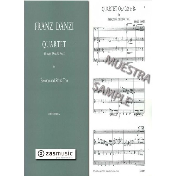 Danzi: Quartet Bb major opus 40 n. 2