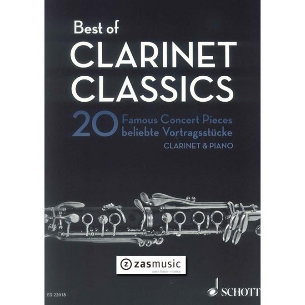 Best of Clarinet Classics. 20 Famous Concert Pieces
