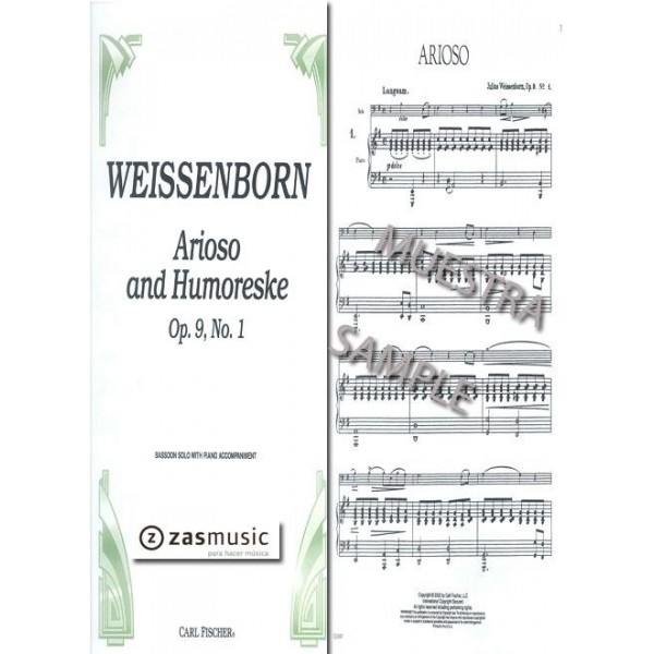 Weissenborn: 2 Piezas (Arioso, Humoresque) Op.9 nº 1