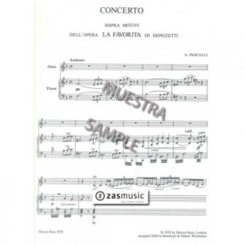 PASCULLI, ANTONINO (1842-1924): CONCERTO SOPRA MOTIVI DELL´OPERA LA FAVORITA DI DONIZETTI FOR OBOE AND PIANO