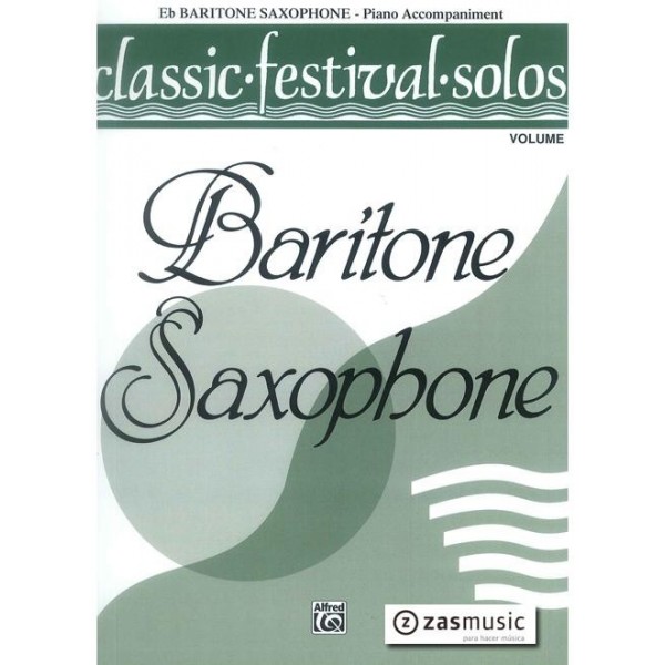 CLASSIC FESTIVAL SOLOS FOR Baritone Saxophone (VOL.2)