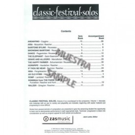 CLASSIC FESTIVAL SOLOS FOR Baritone Saxophone (VOL.2)