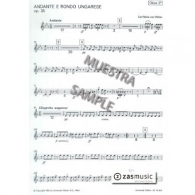 WEBER: ANDANTE E RONDO UNGARESE, OP. 35 OBOE II