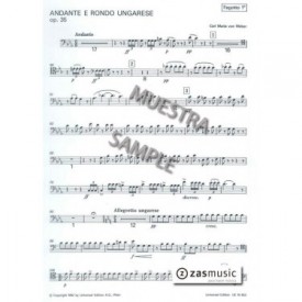 WEBER: ANDANTE E RONDO UNGARESE, OP. 35 FAGOT I