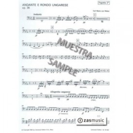 WEBER: ANDANTE E RONDO UNGARESE, OP. 35 FAGOT II