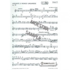 WEBER: ANDANTE E RONDO UNGARESE, OP. 35 FLAUTA I