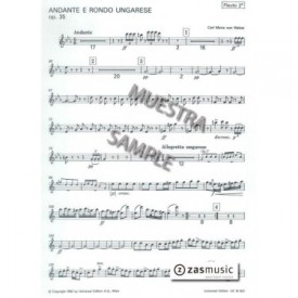 WEBER: ANDANTE E RONDO UNGARESE, OP. 35 FLAUTA II