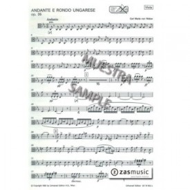 WEBER: ANDANTE E RONDO UNGARESE, OP. 35 Viola