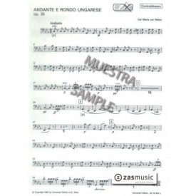 WEBER: ANDANTE E RONDO UNGARESE, OP. 35 Contrabajo
