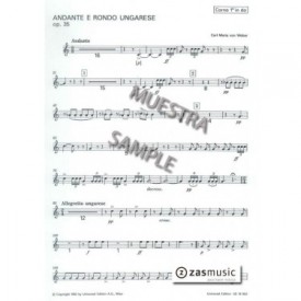WEBER: ANDANTE E RONDO UNGARESE, OP. 35 Trompa I