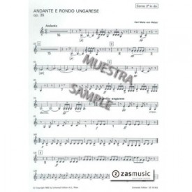 WEBER: ANDANTE E RONDO UNGARESE, OP. 35 Trompa II