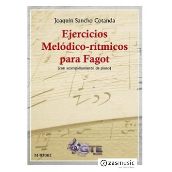 Ejercicios melódicos-rítmicos para fagot