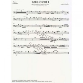 Ejercicios melódicos-rítmicos para fagot