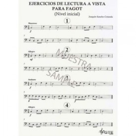 Ejercicios de lectura a vista para fagot