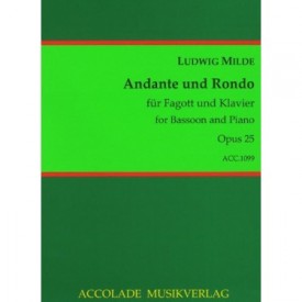 Milde: Andante and rondo for bassoon and piano