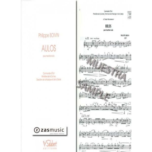 Boivin: Aulos pour hautbois solo