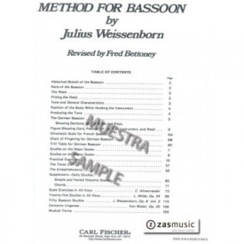 Weissenborn: Method for bassoon