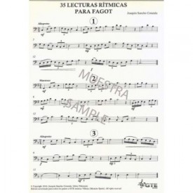 35 Lecturas rítmicas para fagot