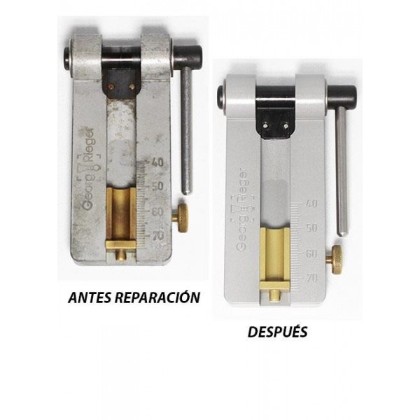 Reparación guillotina para cañas de oboe Rieger