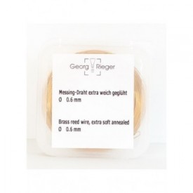 Hilo latón fagot 0,6 mm suave Rieger