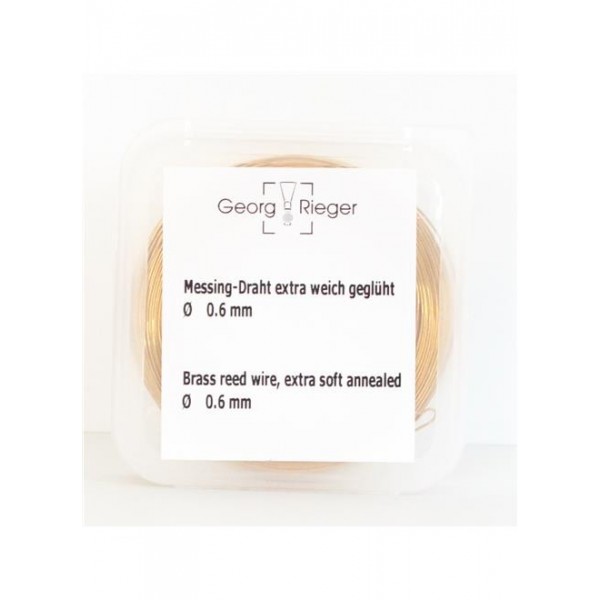 Hilo latón fagot 0,6 mm suave Rieger