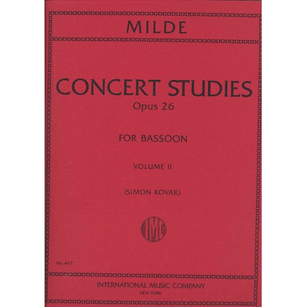 Milde, Ludwig: 50 concert Studies op. 26 Volume II nº 26-50