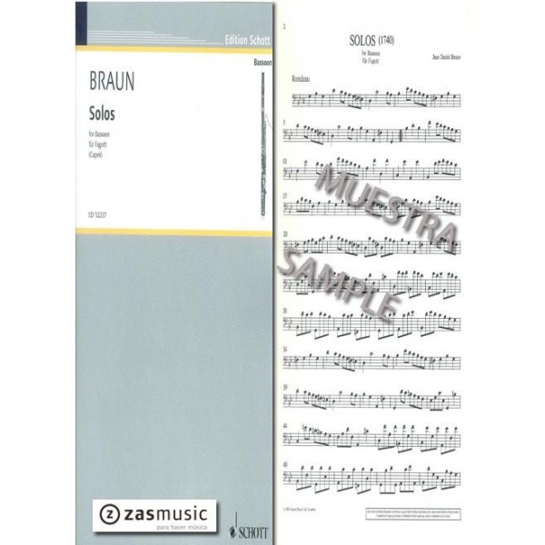 Braun: Solos for Bassoon (1740)