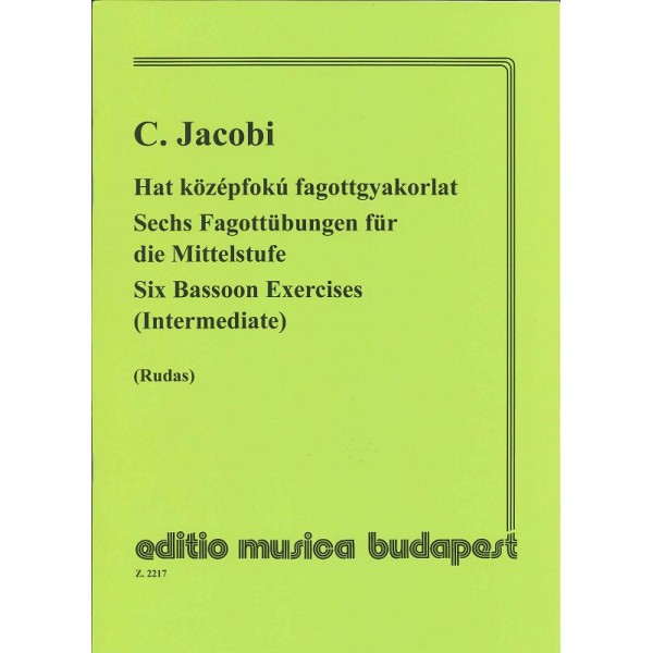 Jacobi: Six bassoon exercises (intermediate)