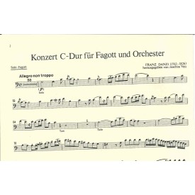 Danzi: Konzert C-Dur for bassoon and piano