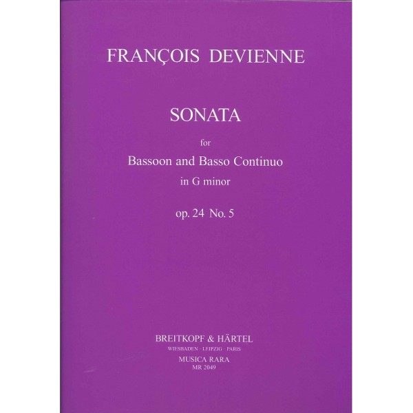 Devienne: Sonata Sol menor. op. 24 nº 5