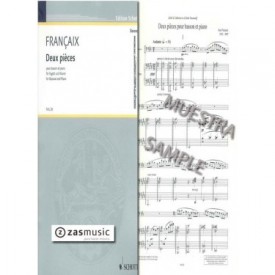 Françaix: Deux pièces (1996) pour basson et piano